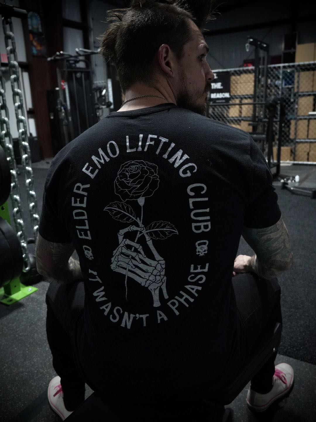 Elder Emo Lifting Club Tee - Dude That Lifts