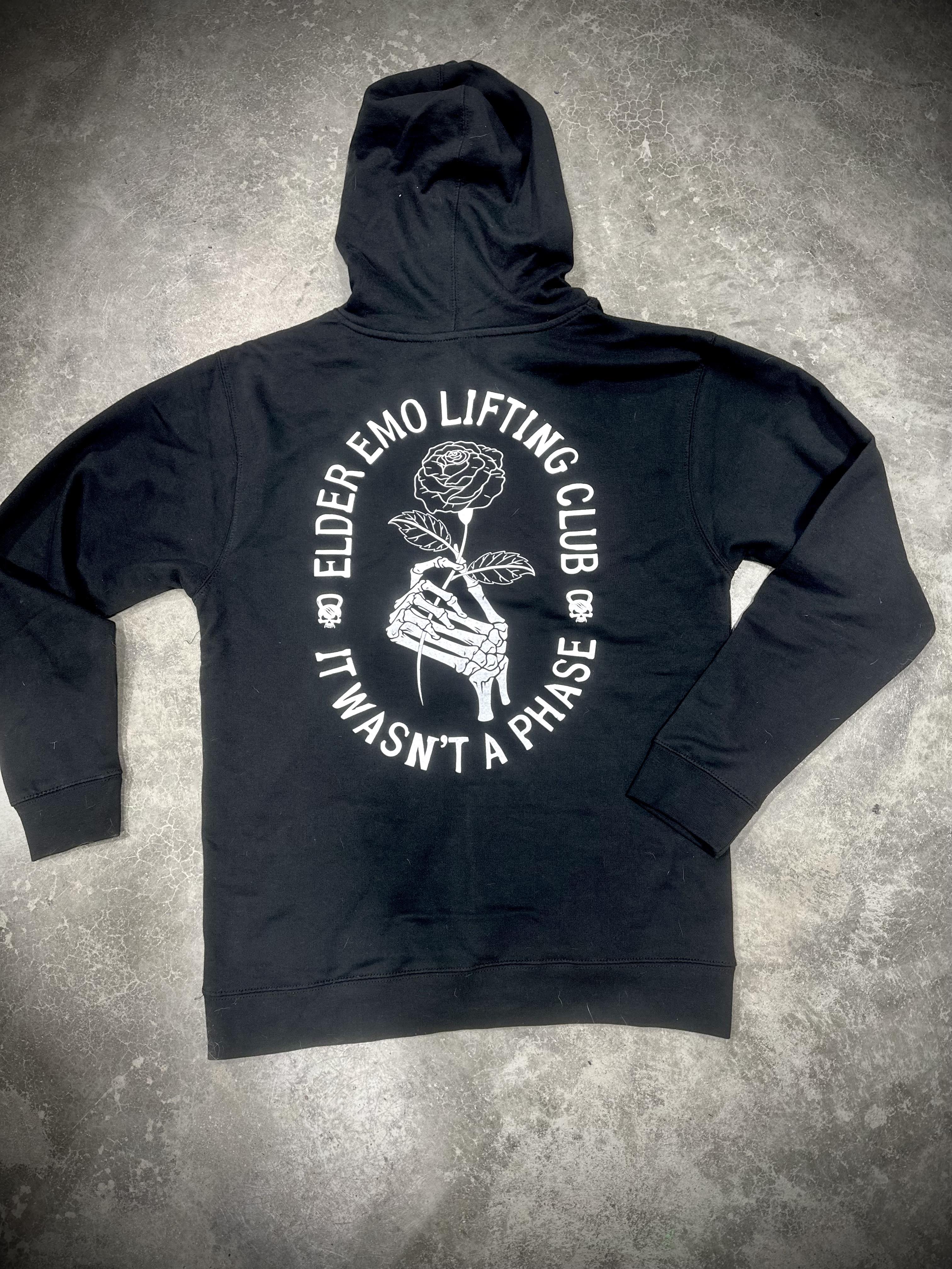 Elder Emo Lifting Club Pullover Hoodie - Dude That Lifts