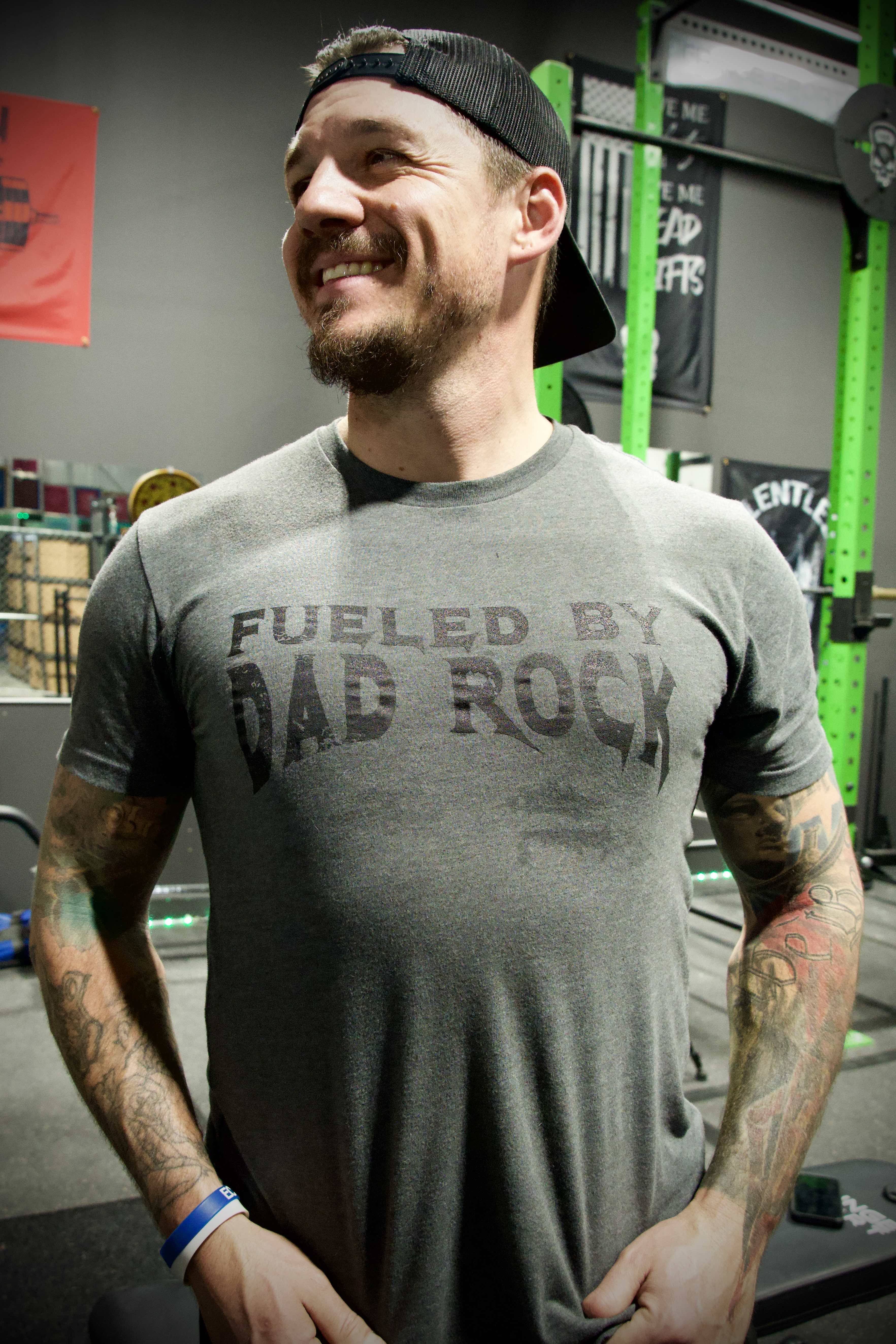Fueled by Dad Rock Tee - Dude That Lifts