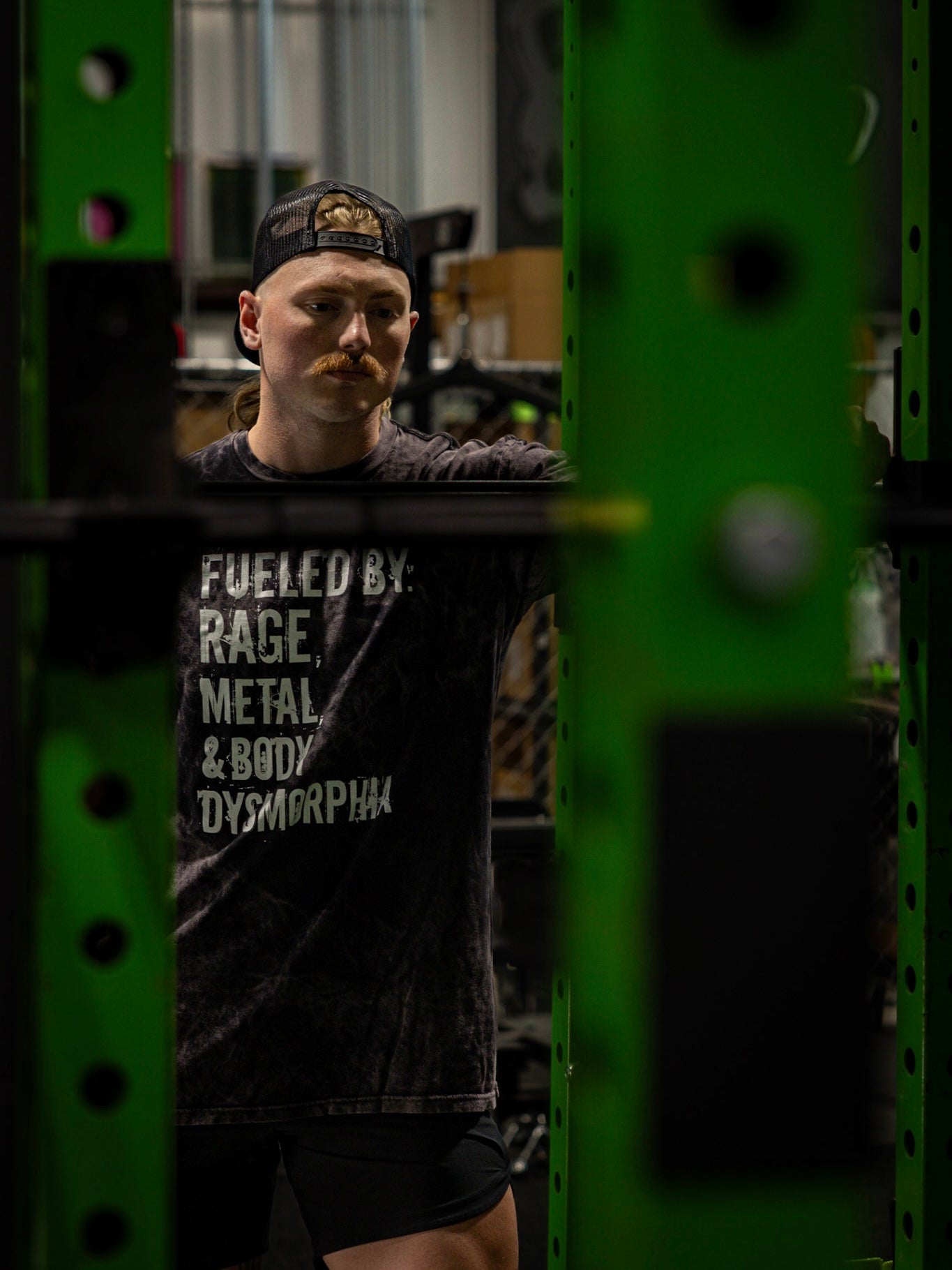 Fueled by RM&BD Oversized Black Tee - Dude That Lifts