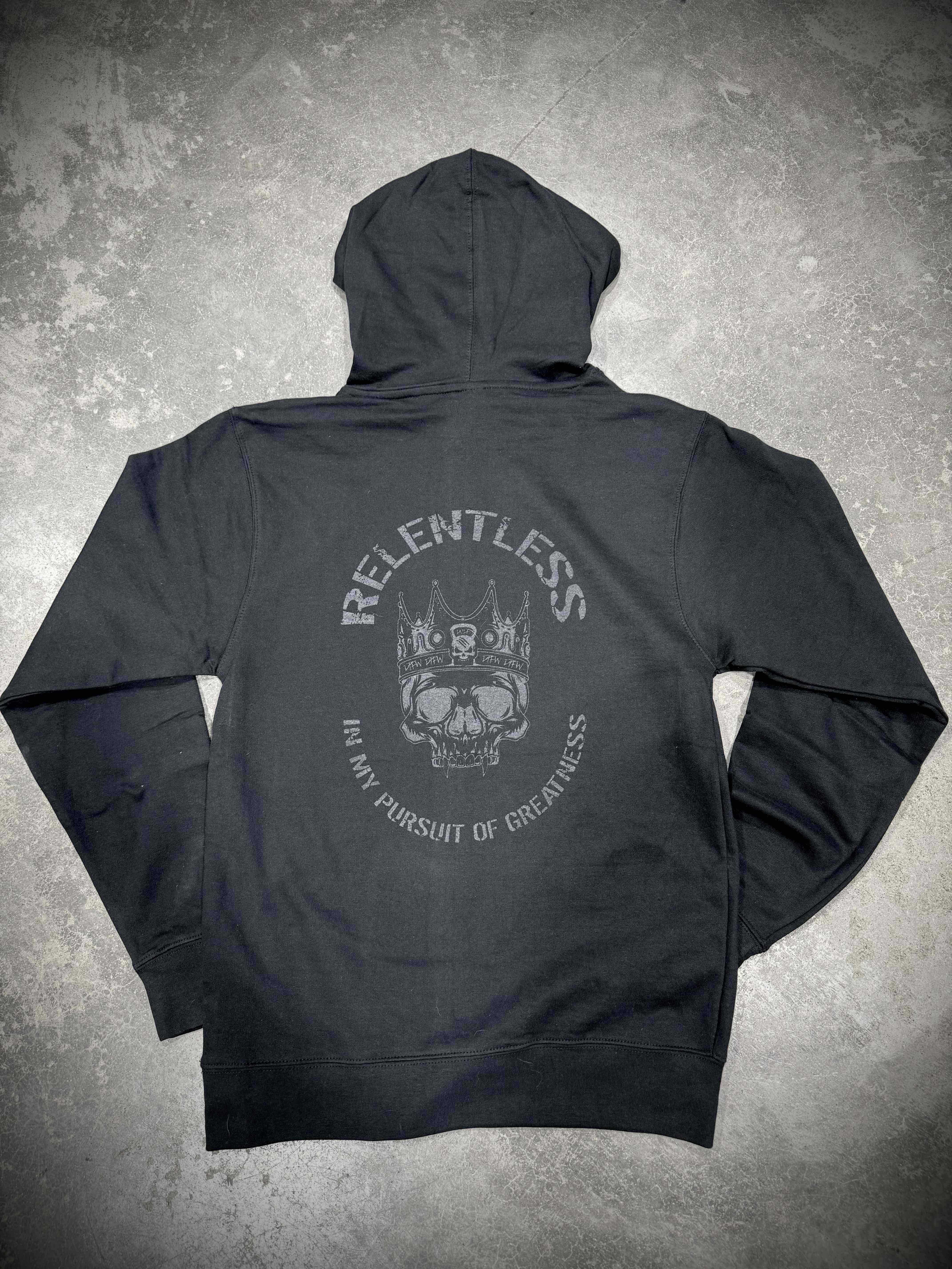 FREE GIFT | Relentless Hoodie - Blackout Edition - Dude That Lifts