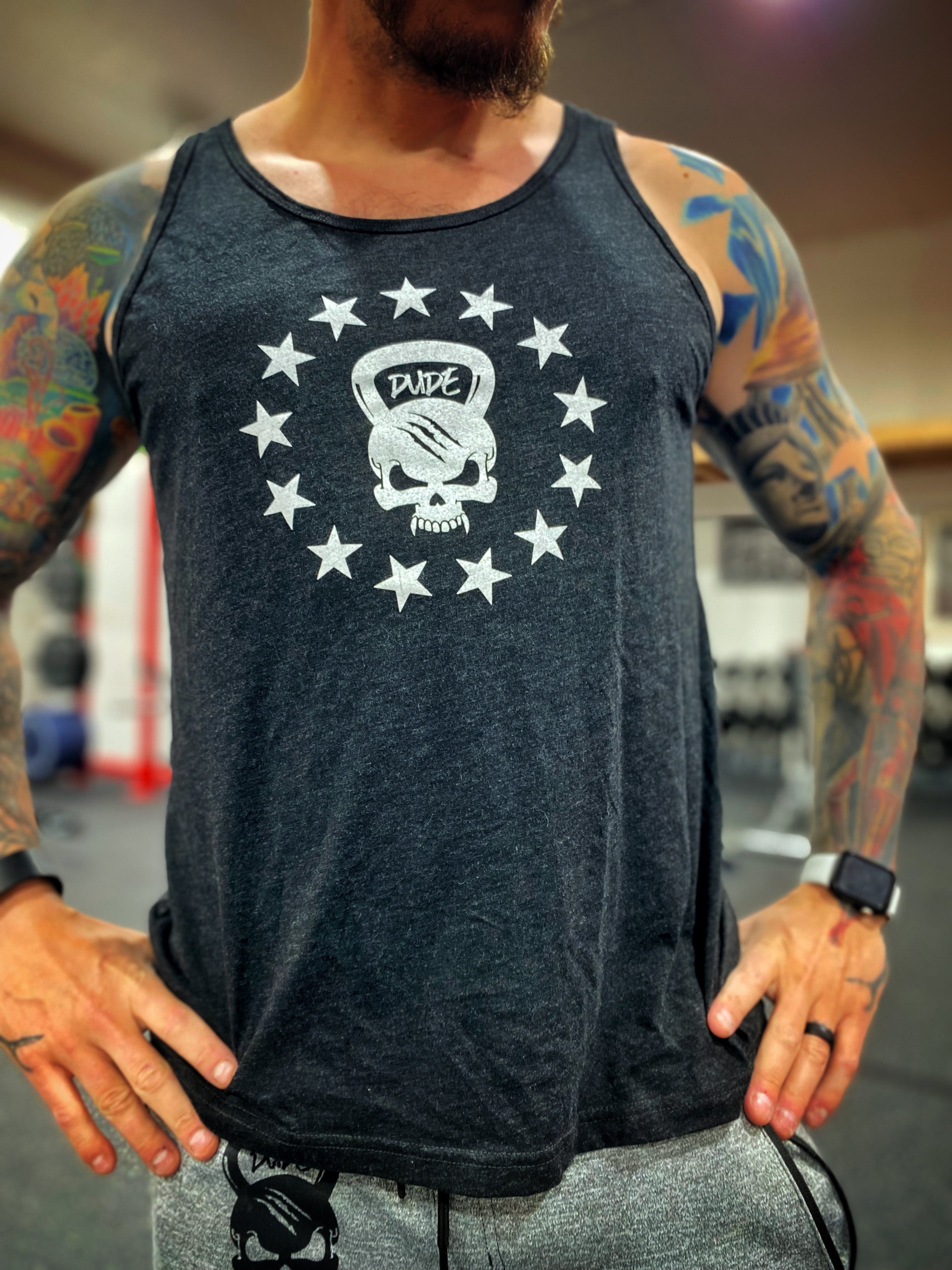 ALL AMERICAN DUDE MEN'S TANK - Dude That Lifts