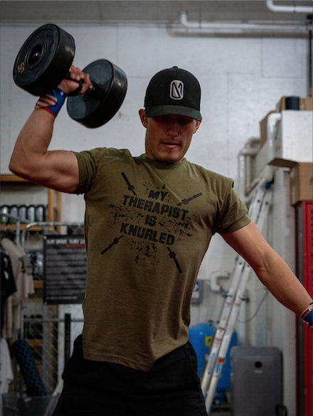 My Therapist is Knurled Tee - Dude That Lifts