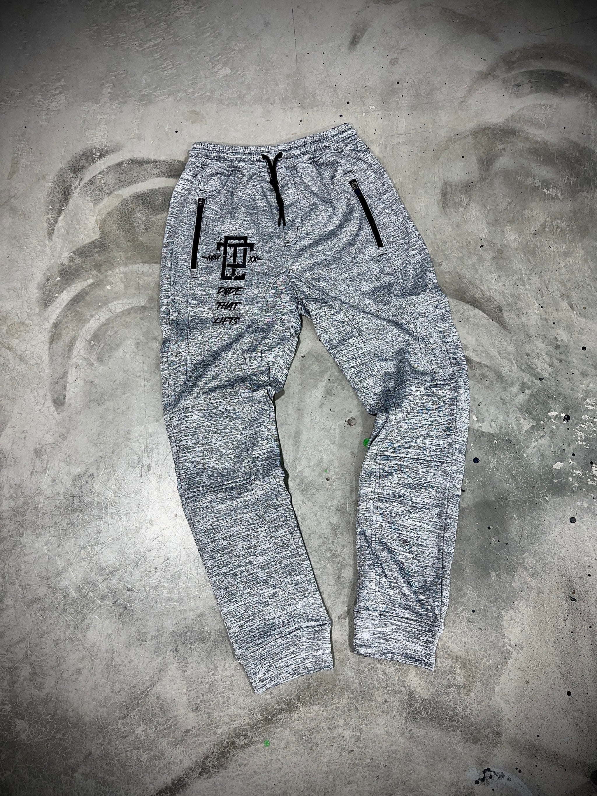 Dude That Lifts Performance Joggers - Men - Gray