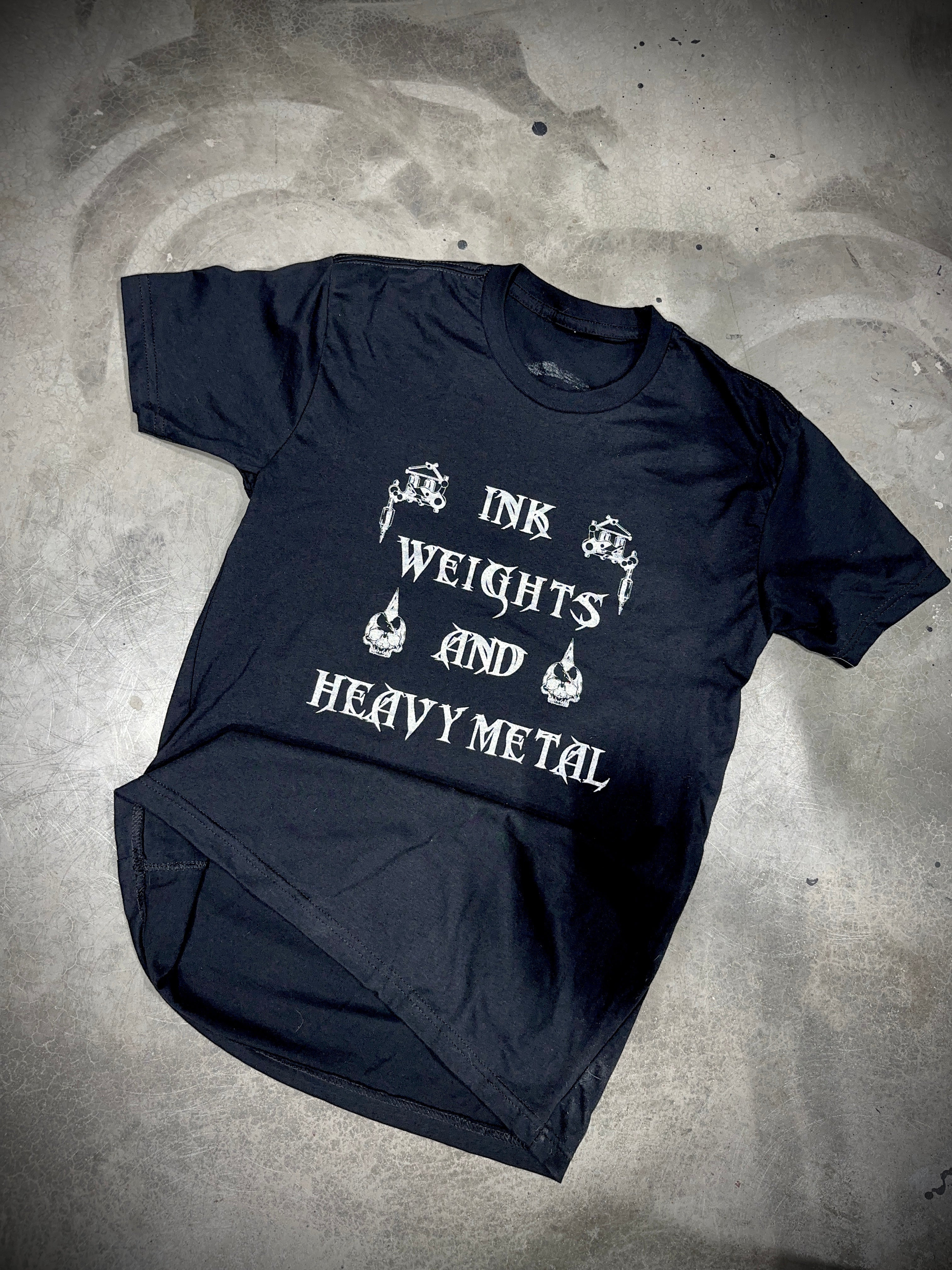 Ink-Weights-Heavy Metal Tee - Dude That Lifts