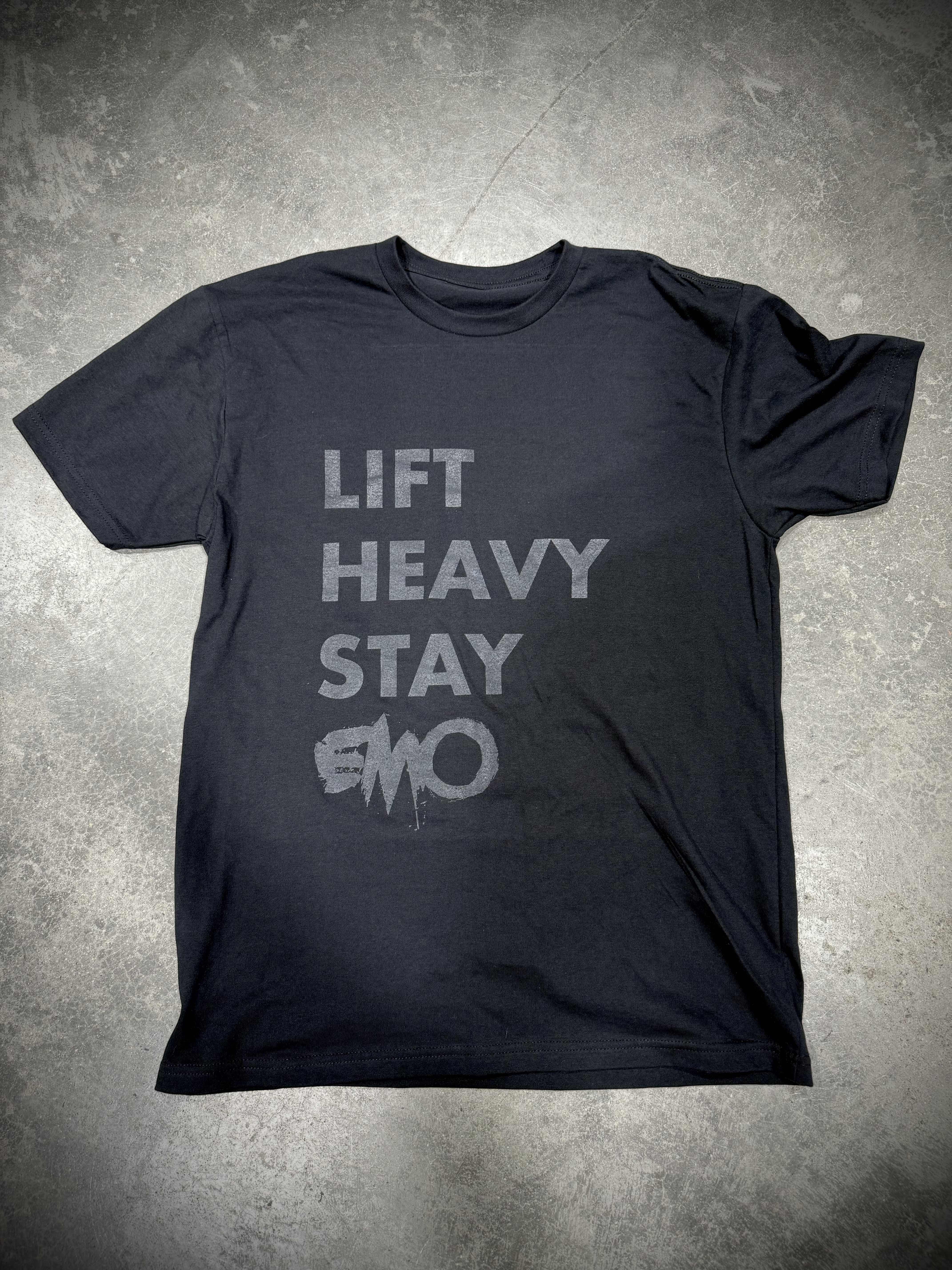 Lift Heavy Stay EMO Tee Blackout