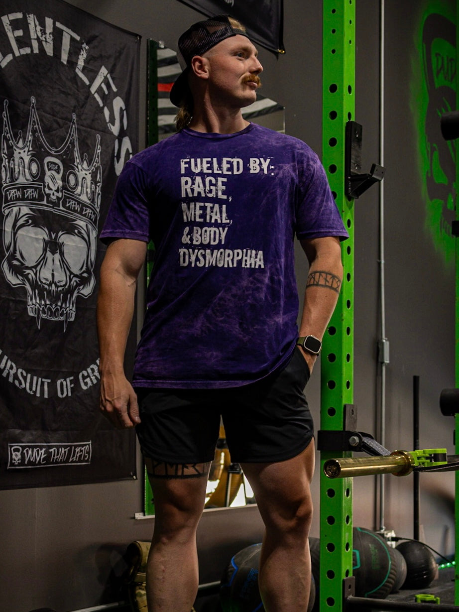 Fueled by RM&BD Oversized Purple Tee - Dude That Lifts