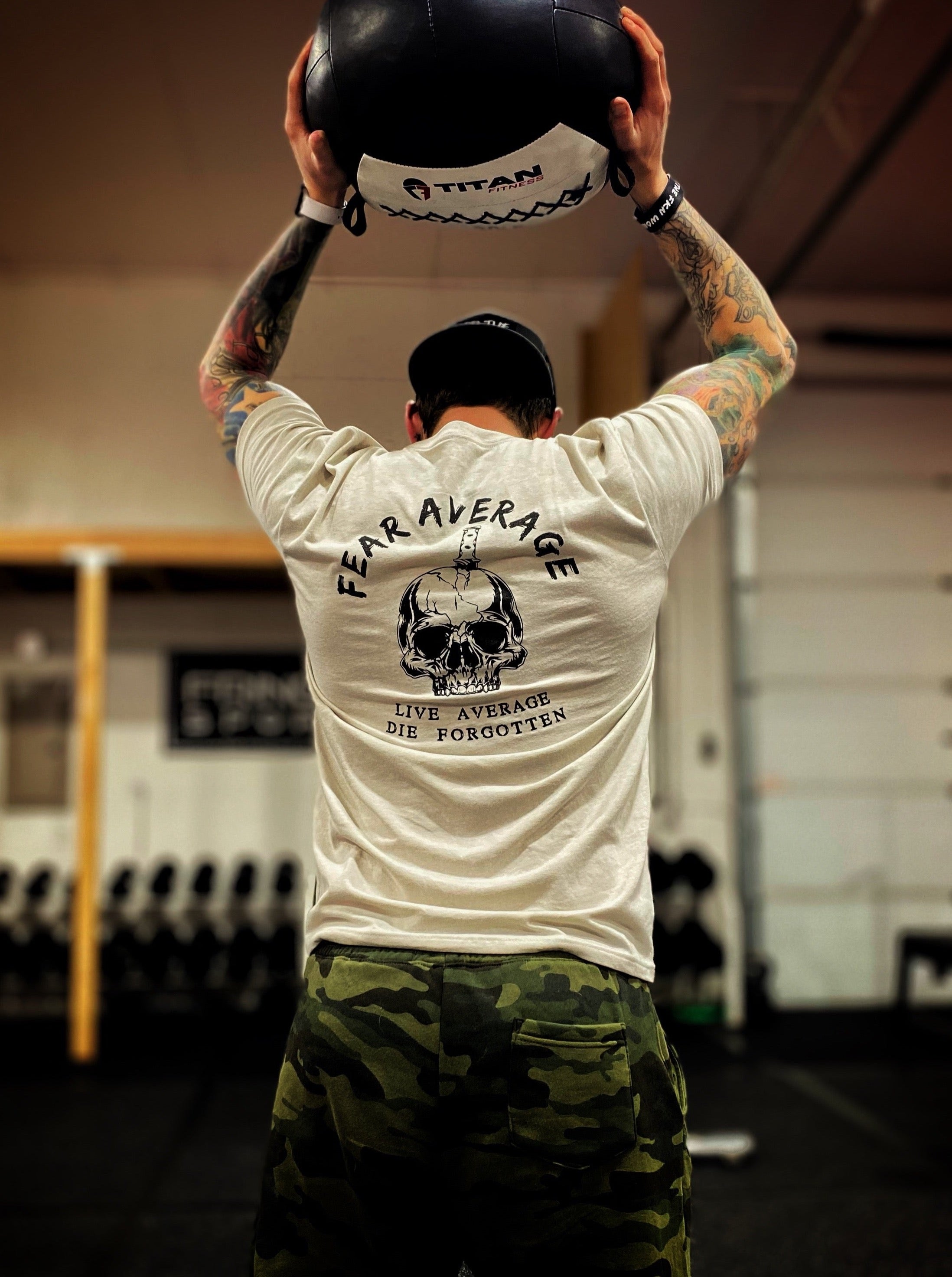 Fear Average Tee - Dude That Lifts