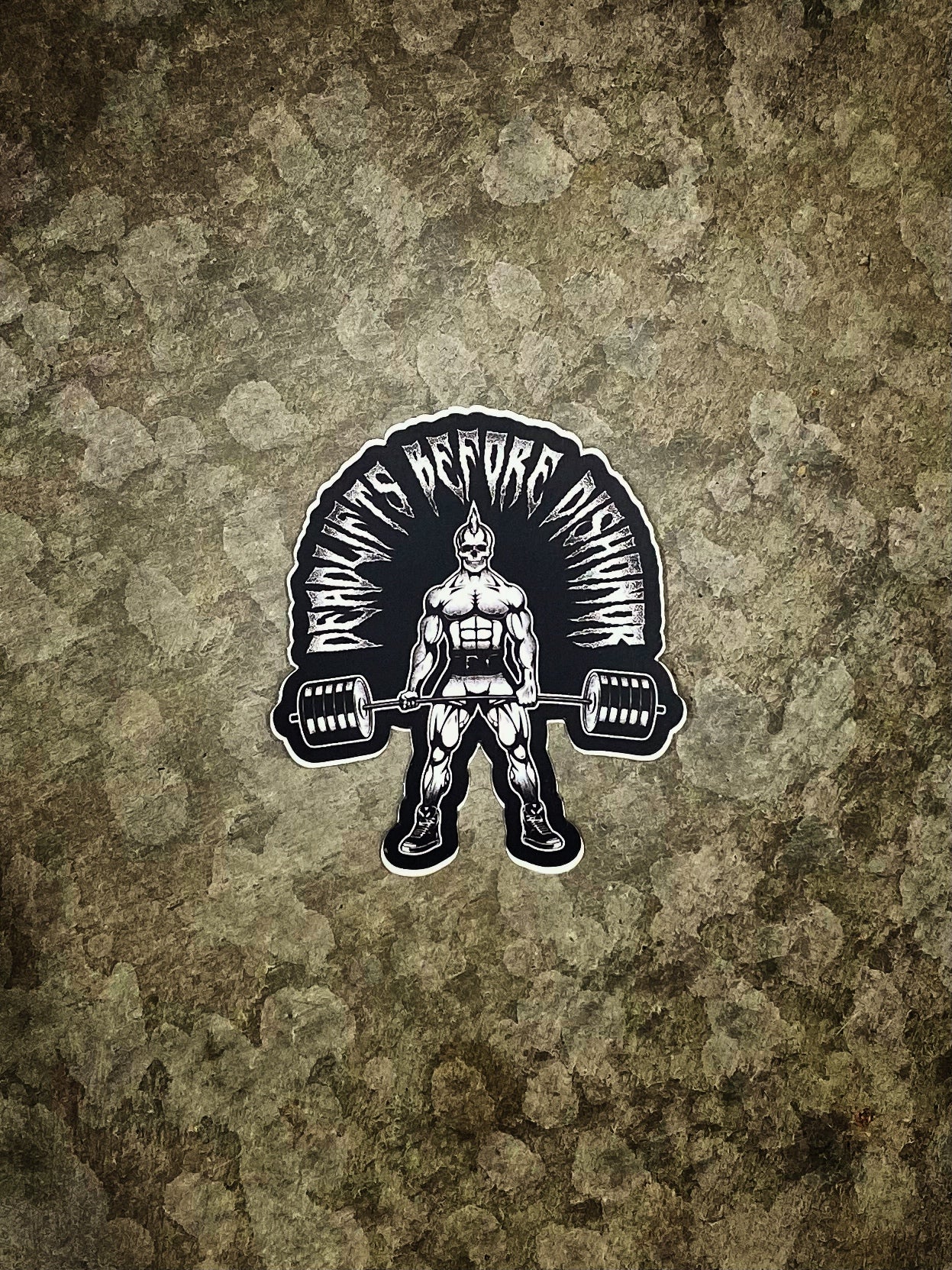 DEADLIFTS BEFORE DISHONOR STICKER - Dude That Lifts