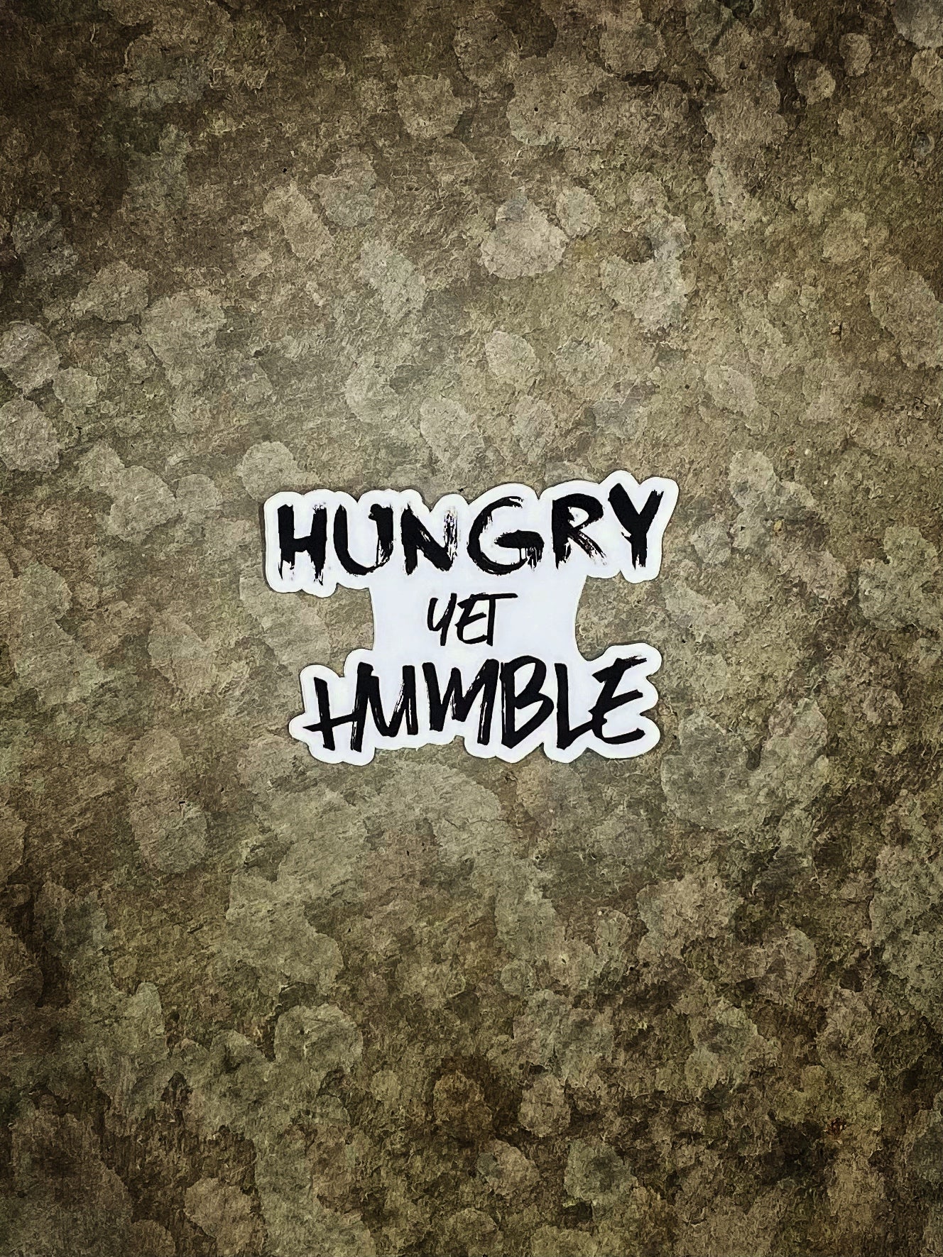 HUNGRY YET HUMBLE STICKER - Dude That Lifts