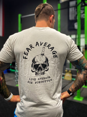 Fear Average Tee - Dude That Lifts
