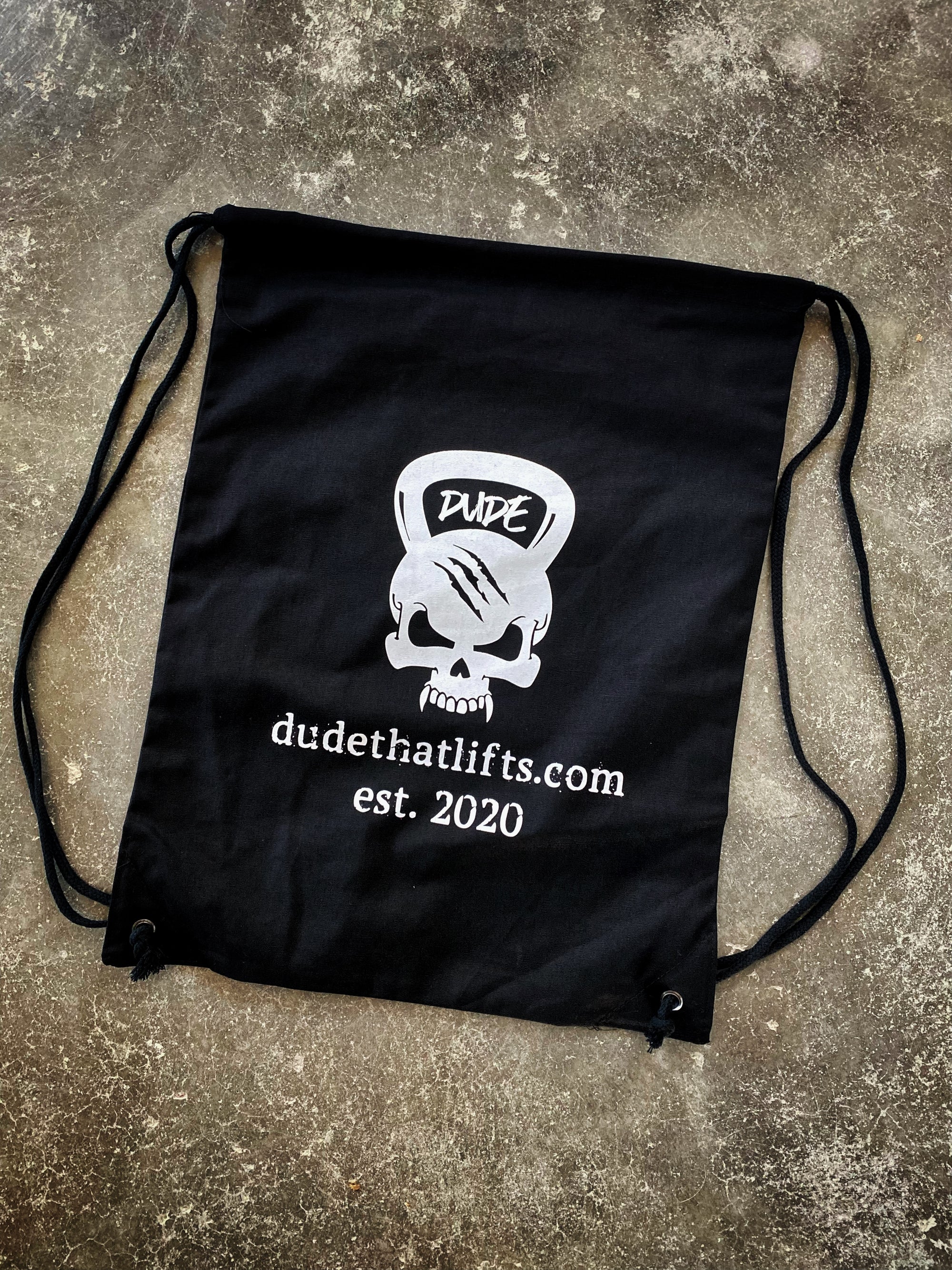 Gym Caddy Drawstring Backpack - Dude That Lifts