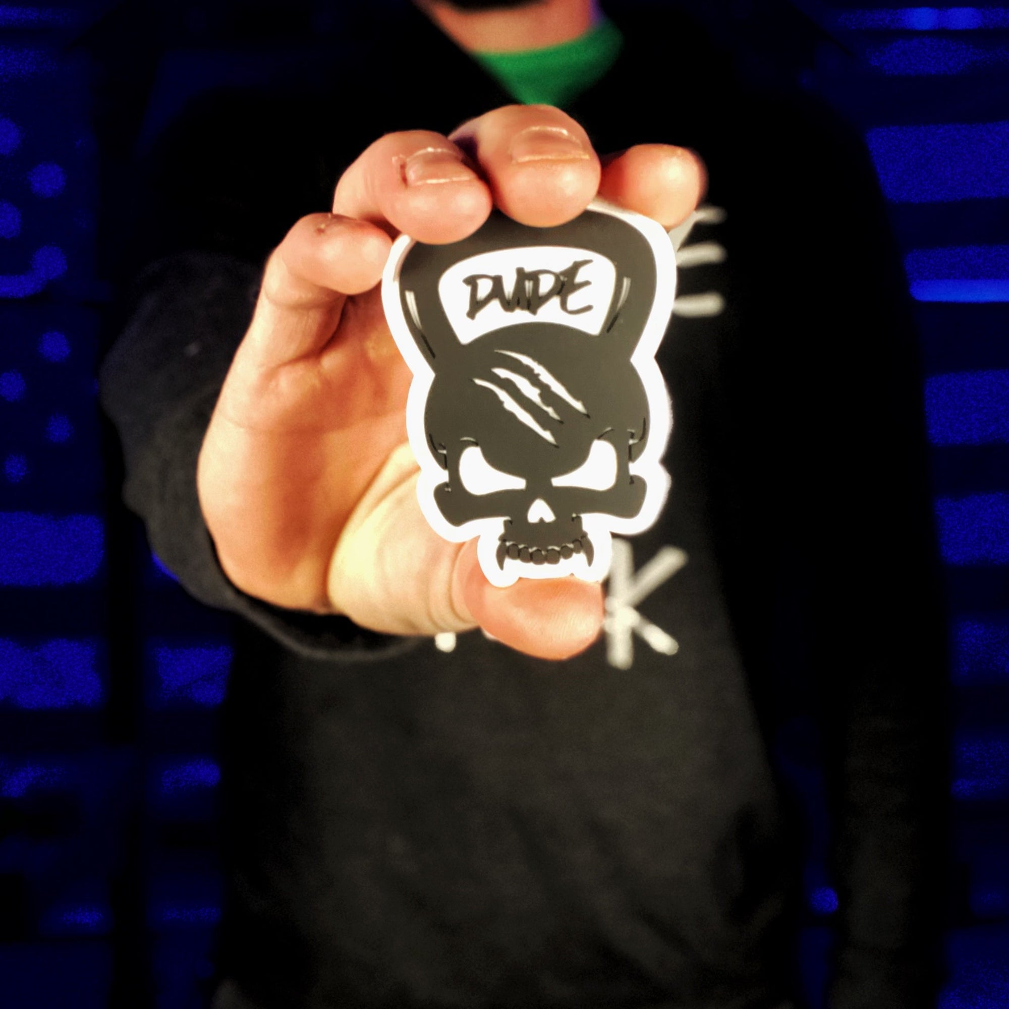 Dude Skull PVC Patch - Dude That Lifts
