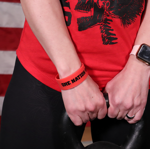 ONE NATION UNDER THE BAR SILICONE BRACELET - Dude That Lifts